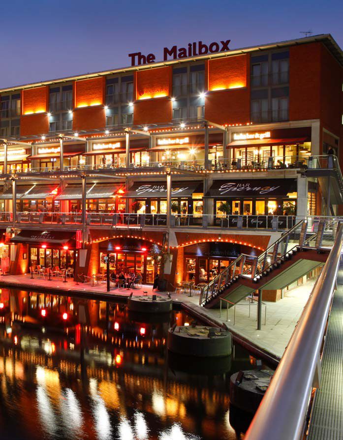 濱水建築夜景
