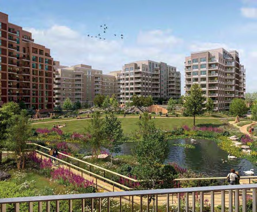 景觀花園與建築群