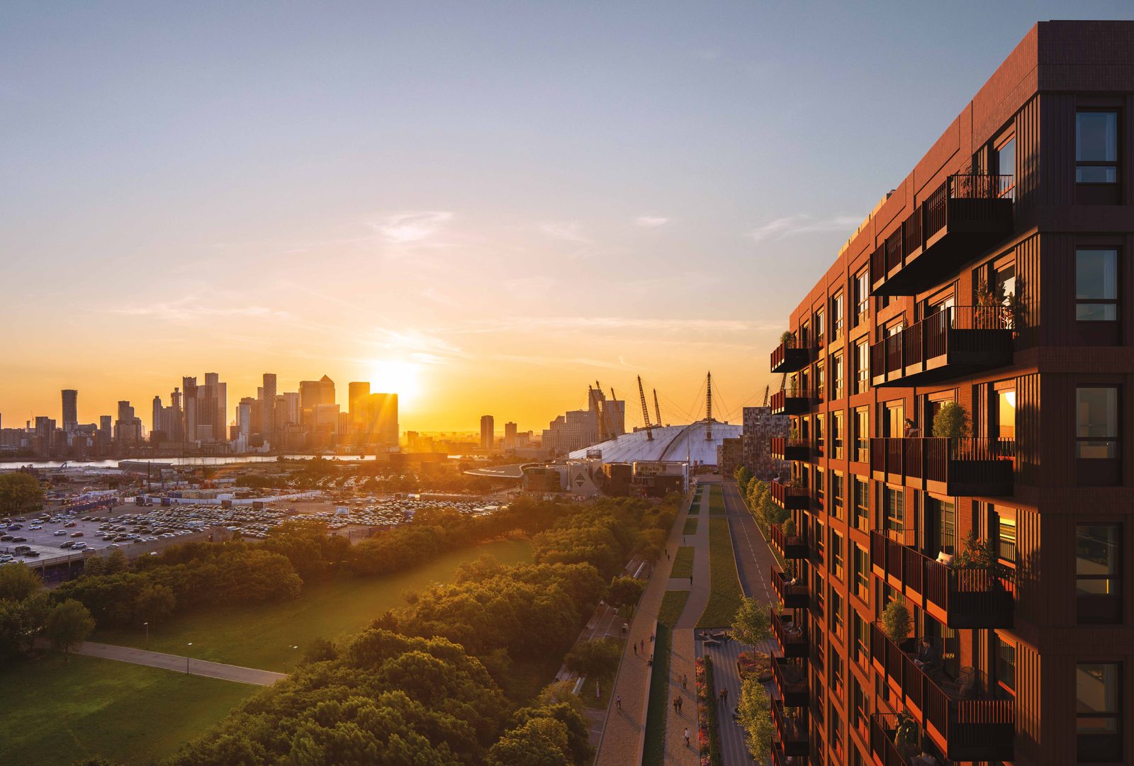 Greenwich Peninsula — Peninsula Gardens (Parkview) & Peninsula Riverfront